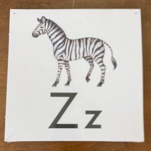 Vintage 1989 Alphabet Cards Photo Art - NEW - Sealed - 11.25”